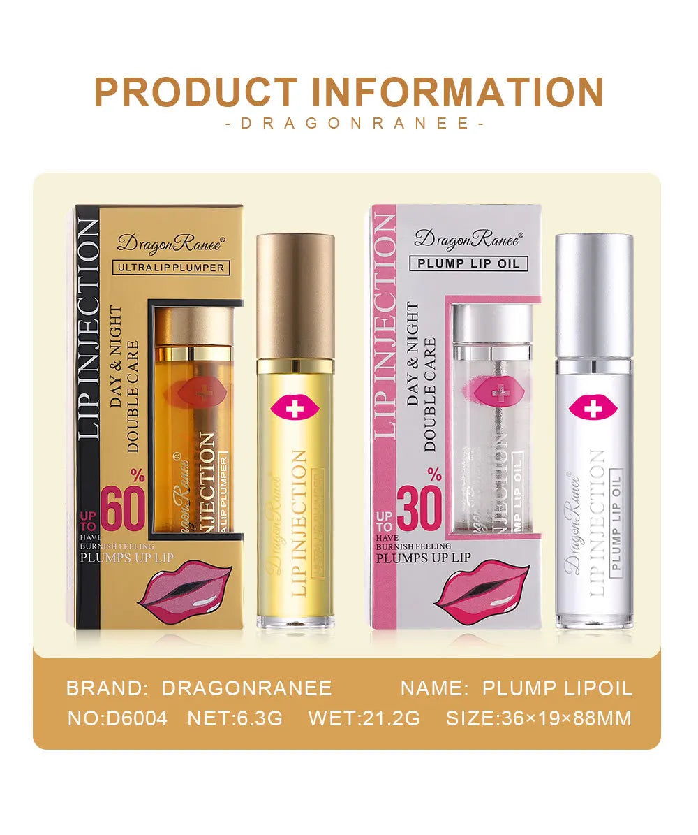 Aceite Labial Voluminizador Dragon Ranee 6.3g — Jengibre, Hidratante & Plumper Roll-On