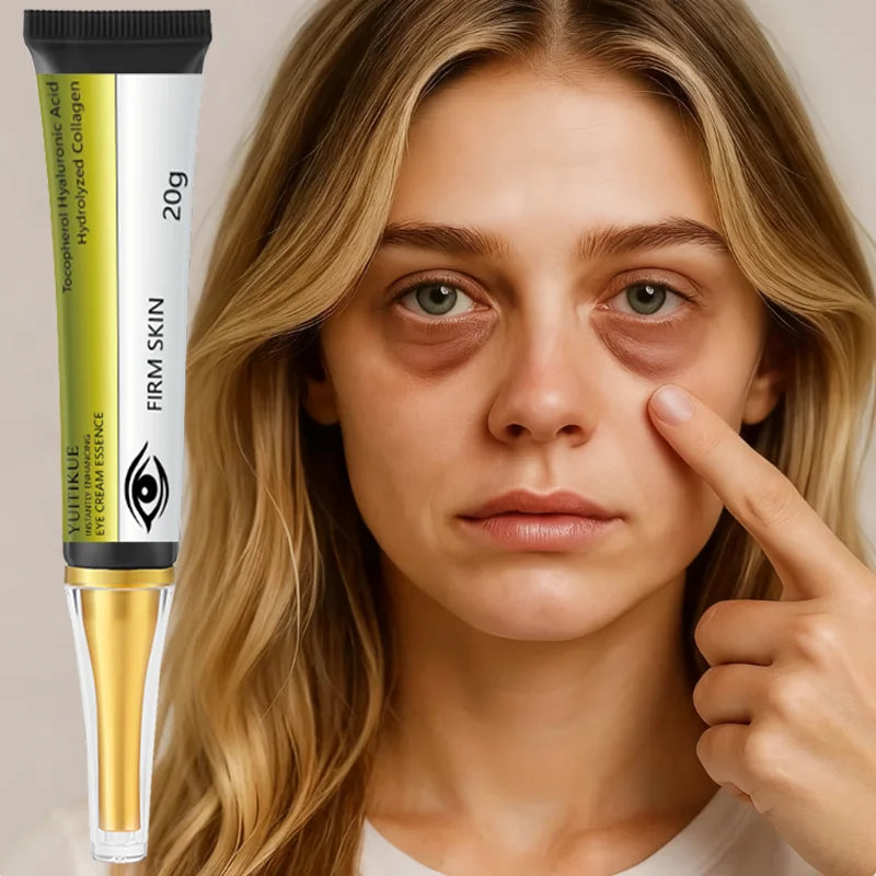 Crema Contorno de Ojos YUITIKUE 20g — Ácido Hialurónico, Colágeno & Retinol