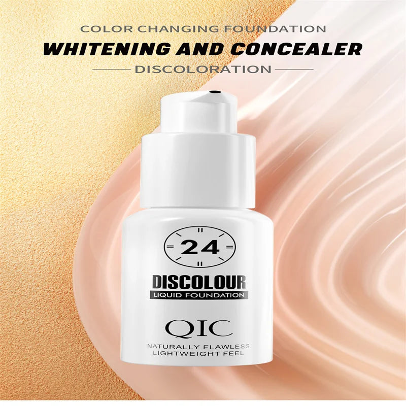 Base Mágica de Maquillaje QIC — Cambio de Color, Efecto Mate y Larga Duración 30ml