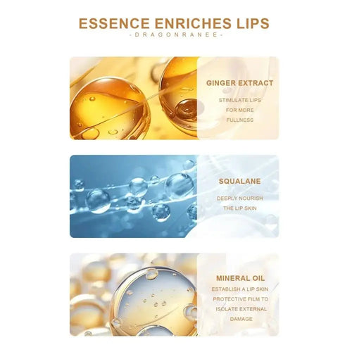 Aceite Labial Voluminizador Dragon Ranee 6.3g — Jengibre, Hidratante & Plumper Roll-On