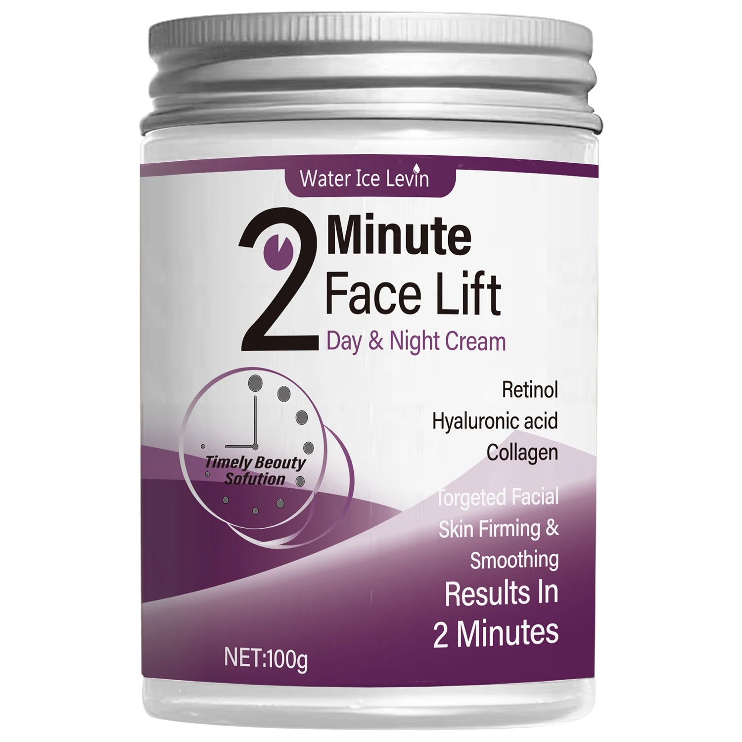 Crema Lifting Facial Día y Noche — Retinol, Ácido Hialurónico y Colágeno, Absorción en 2 Minutos
