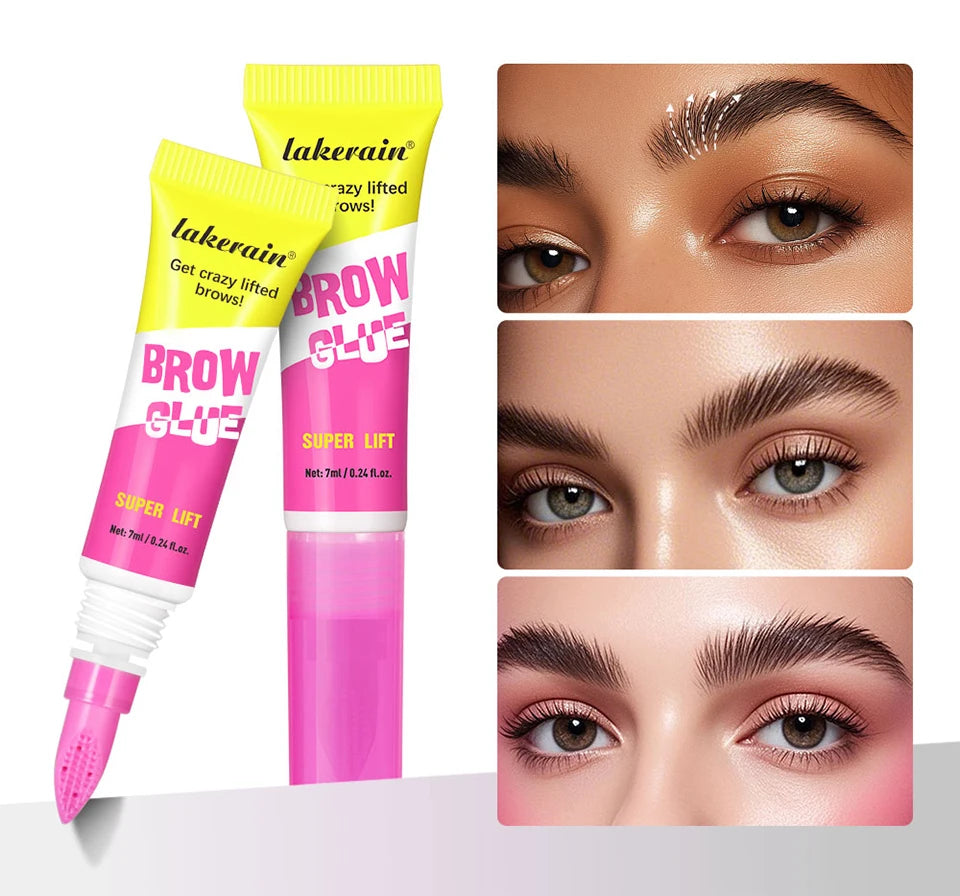 Gel de Laminación de Cejas con Peine Integrado — Efecto Soap Brow, Fijación Todo el Día
