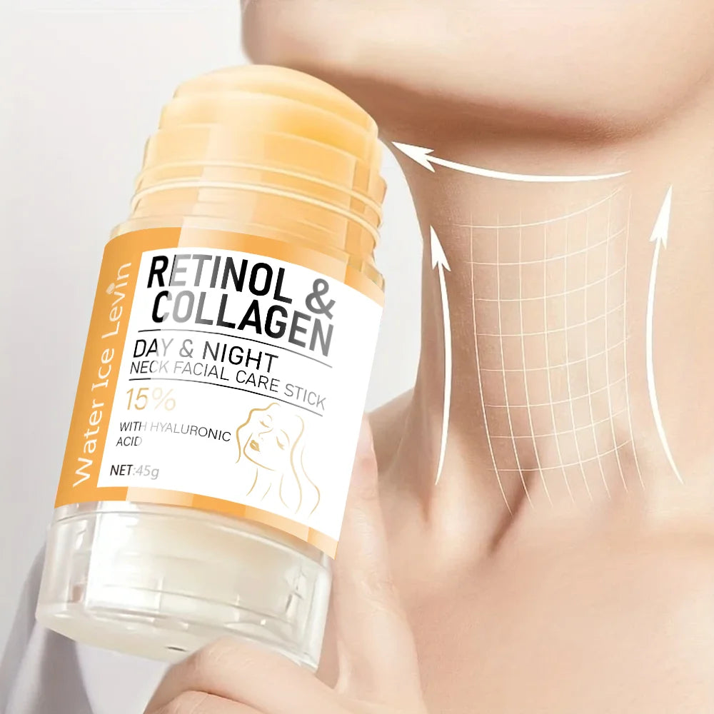 Crema Antiedad de Retinol y Colágeno para Rostro y Cuello — Tensa, Hidrata y Reduce Líneas