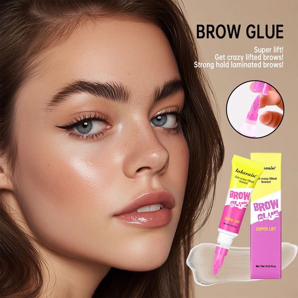 Gel de Laminación de Cejas con Peine Integrado — Efecto Soap Brow, Fijación Todo el Día