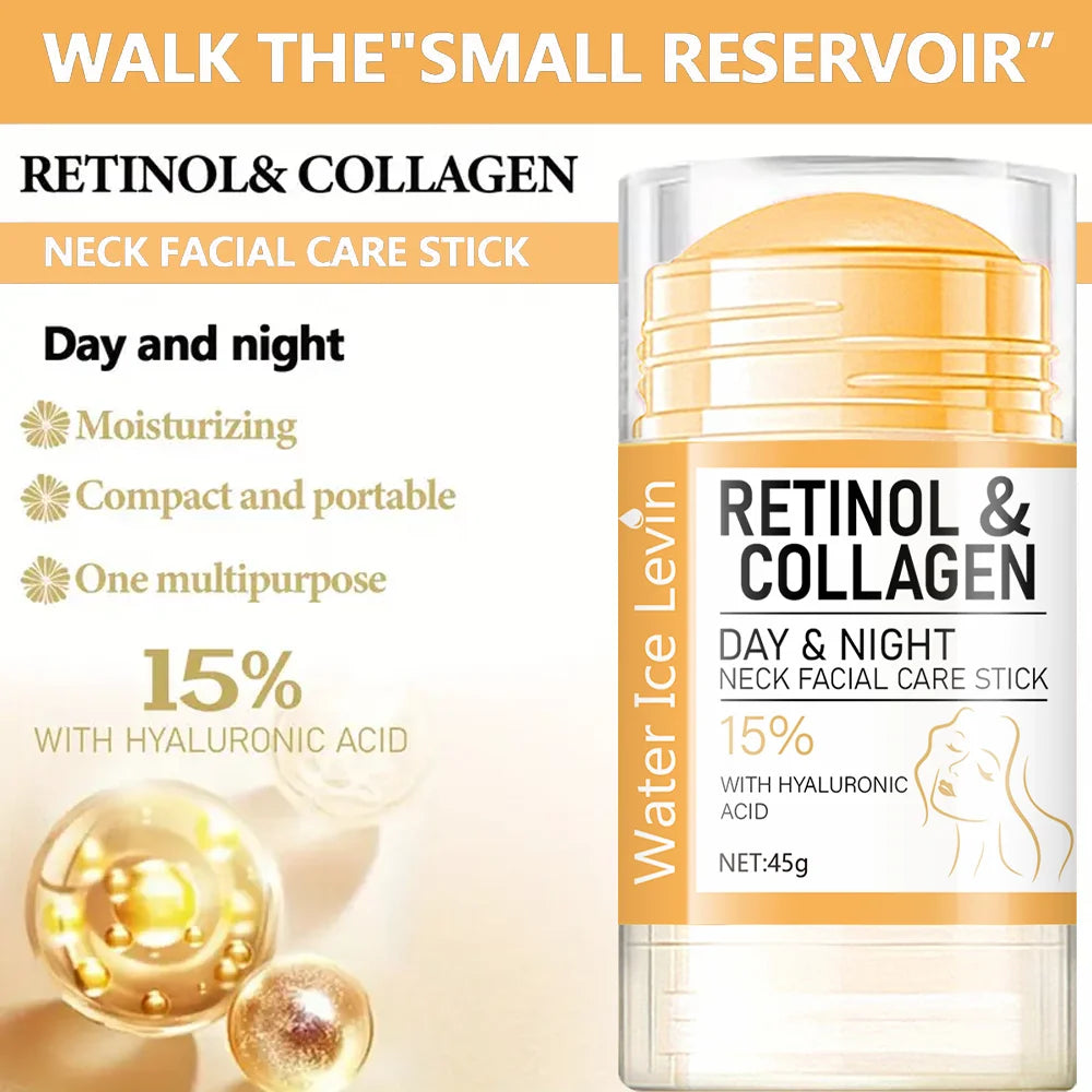 Crema Antiedad de Retinol y Colágeno para Rostro y Cuello — Tensa, Hidrata y Reduce Líneas