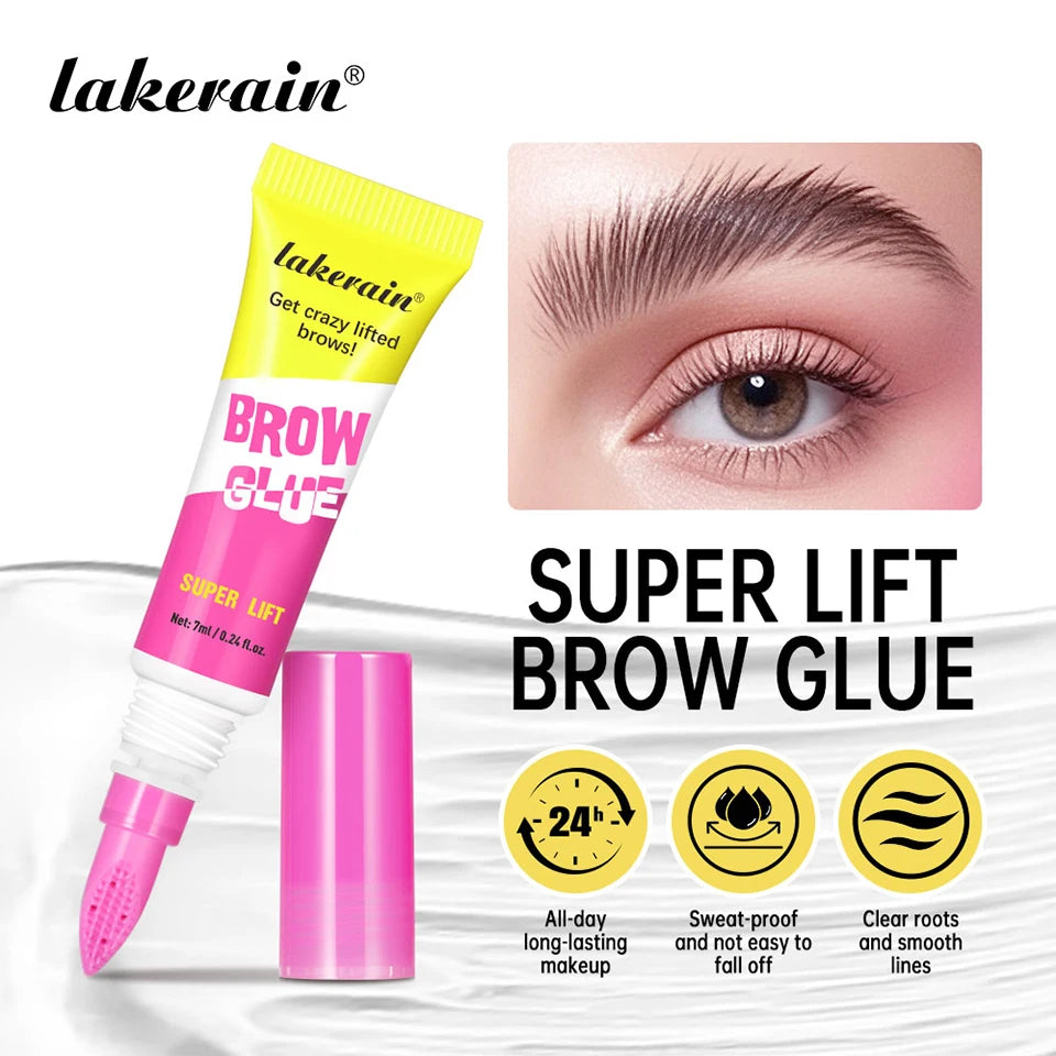Gel de Laminación de Cejas con Peine Integrado — Efecto Soap Brow, Fijación Todo el Día