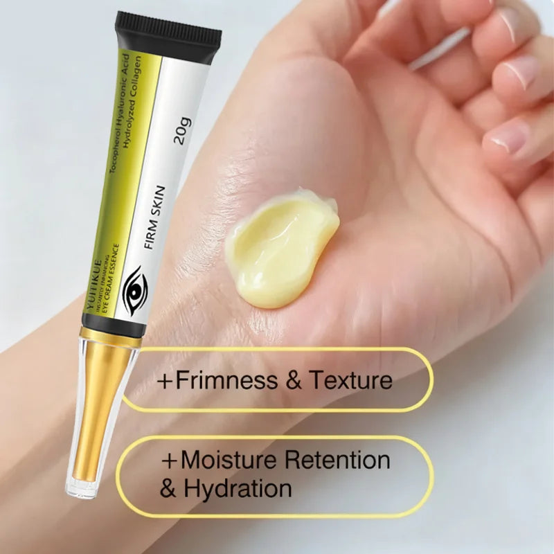 Crema Contorno de Ojos YUITIKUE 20g — Ácido Hialurónico, Colágeno & Retinol
