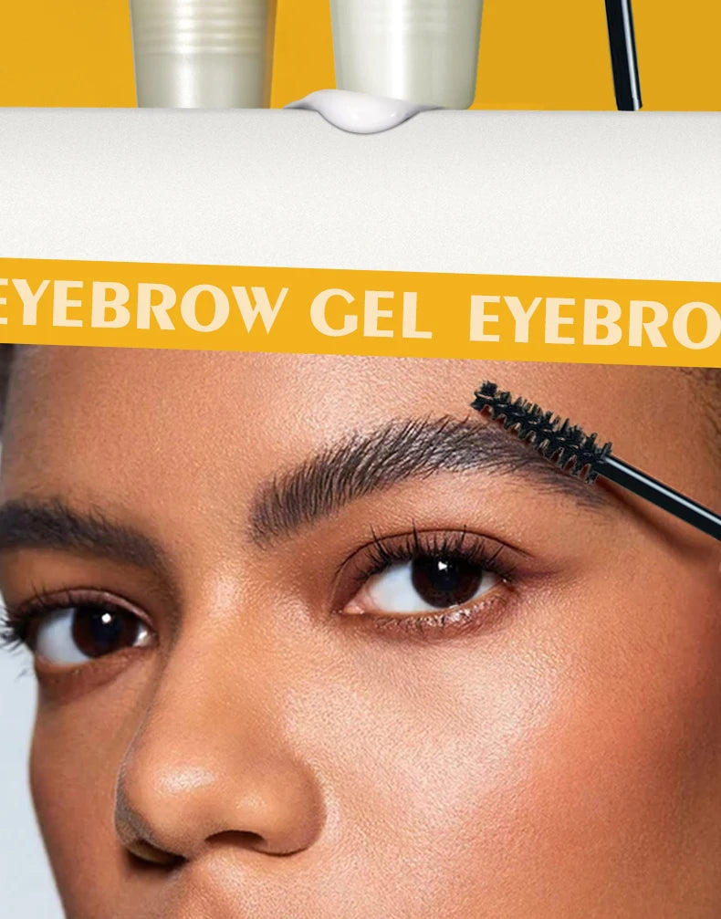 Gel 3D para Cejas con Brocha — Efecto Natural, Waterproof y Larga Duración
