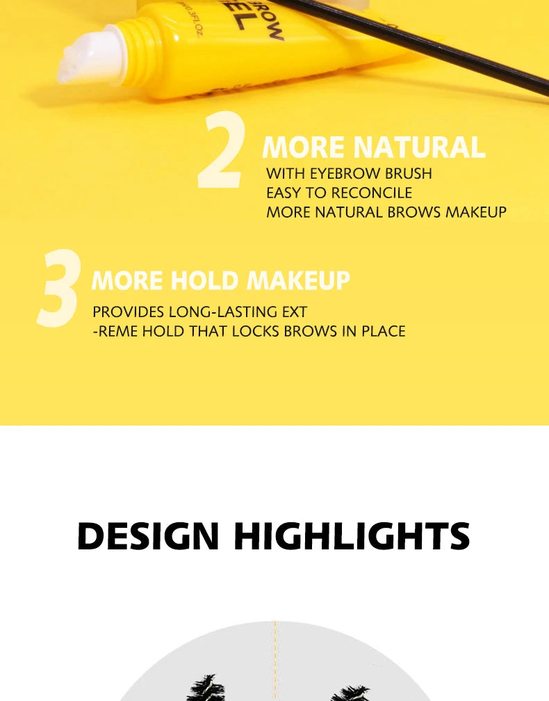 Gel 3D para Cejas con Brocha — Efecto Natural, Waterproof y Larga Duración