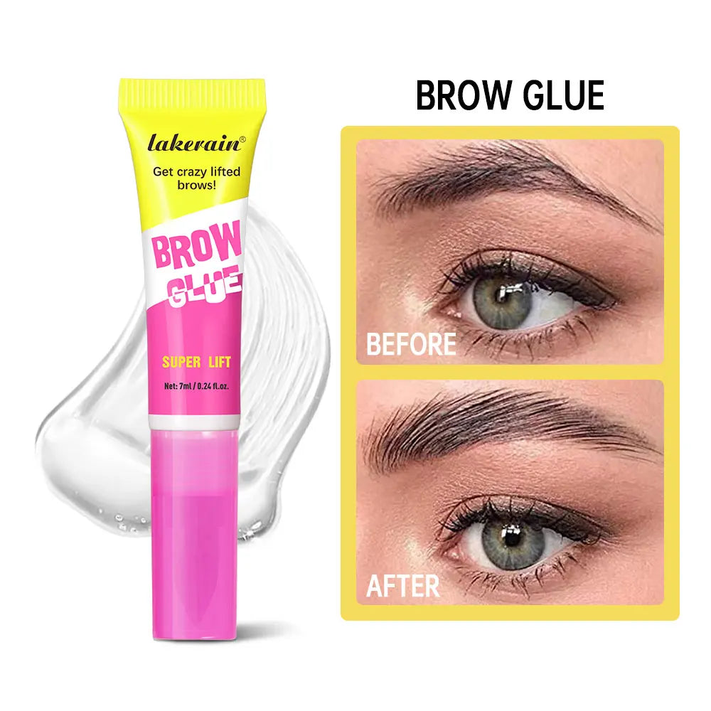 Gel de Laminación de Cejas con Peine Integrado — Efecto Soap Brow, Fijación Todo el Día