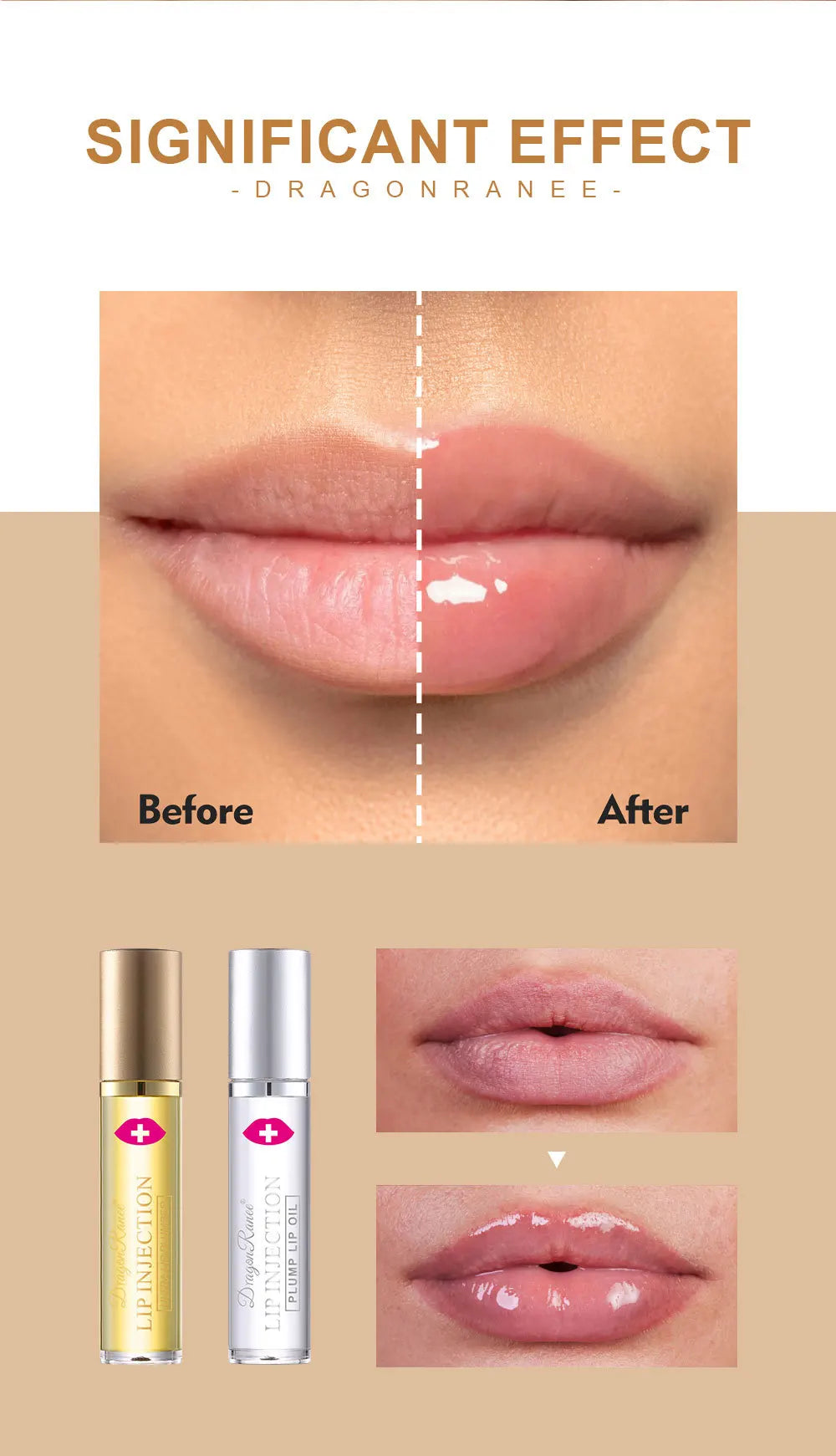 Aceite Labial Voluminizador Dragon Ranee 6.3g — Jengibre, Hidratante & Plumper Roll-On