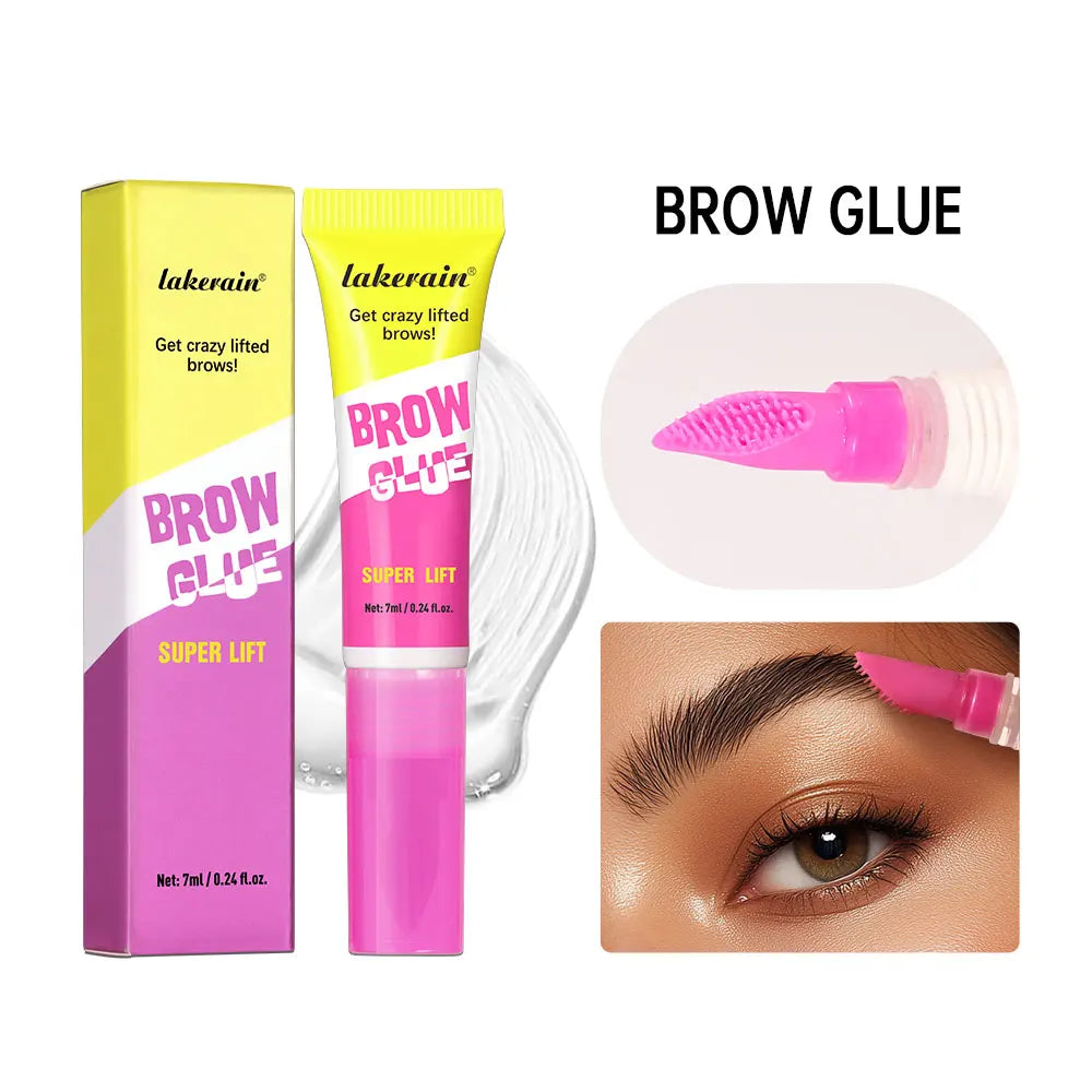 Gel de Laminación de Cejas con Peine Integrado — Efecto Soap Brow, Fijación Todo el Día