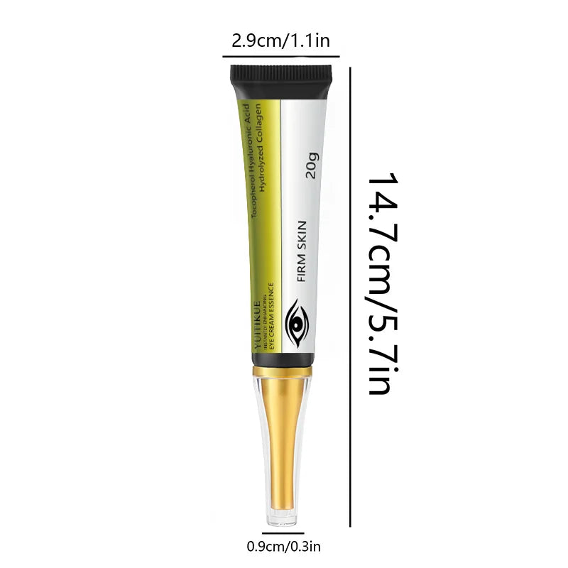 Crema Contorno de Ojos YUITIKUE 20g — Ácido Hialurónico, Colágeno & Retinol