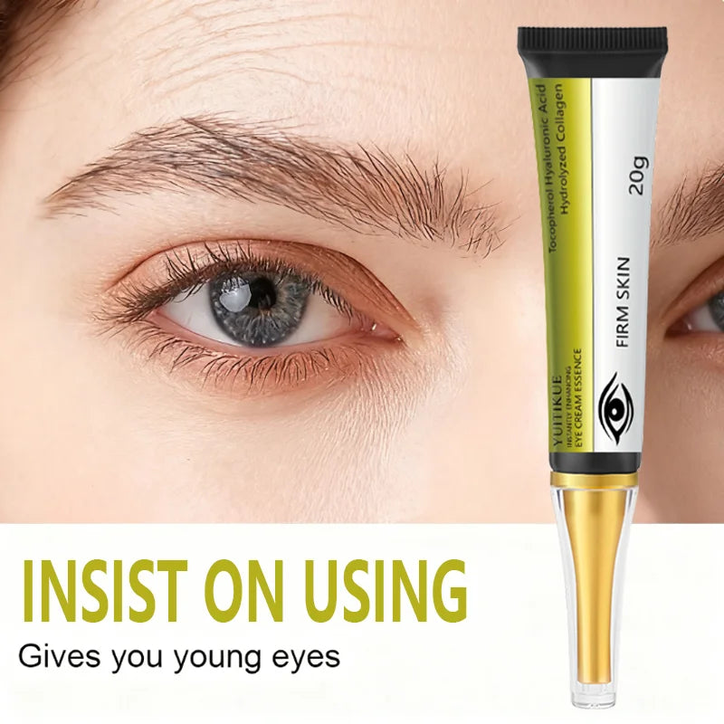 Crema Contorno de Ojos YUITIKUE 20g — Ácido Hialurónico, Colágeno & Retinol
