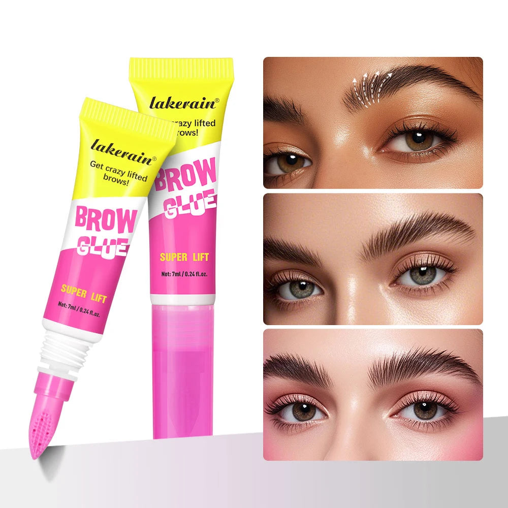Gel de Laminación de Cejas con Peine Integrado — Efecto Soap Brow, Fijación Todo el Día