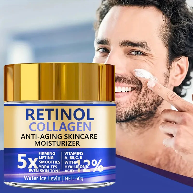 Crema Facial Retinol & Colágeno 60g — Antiedad, Reafirmante & Hidratante