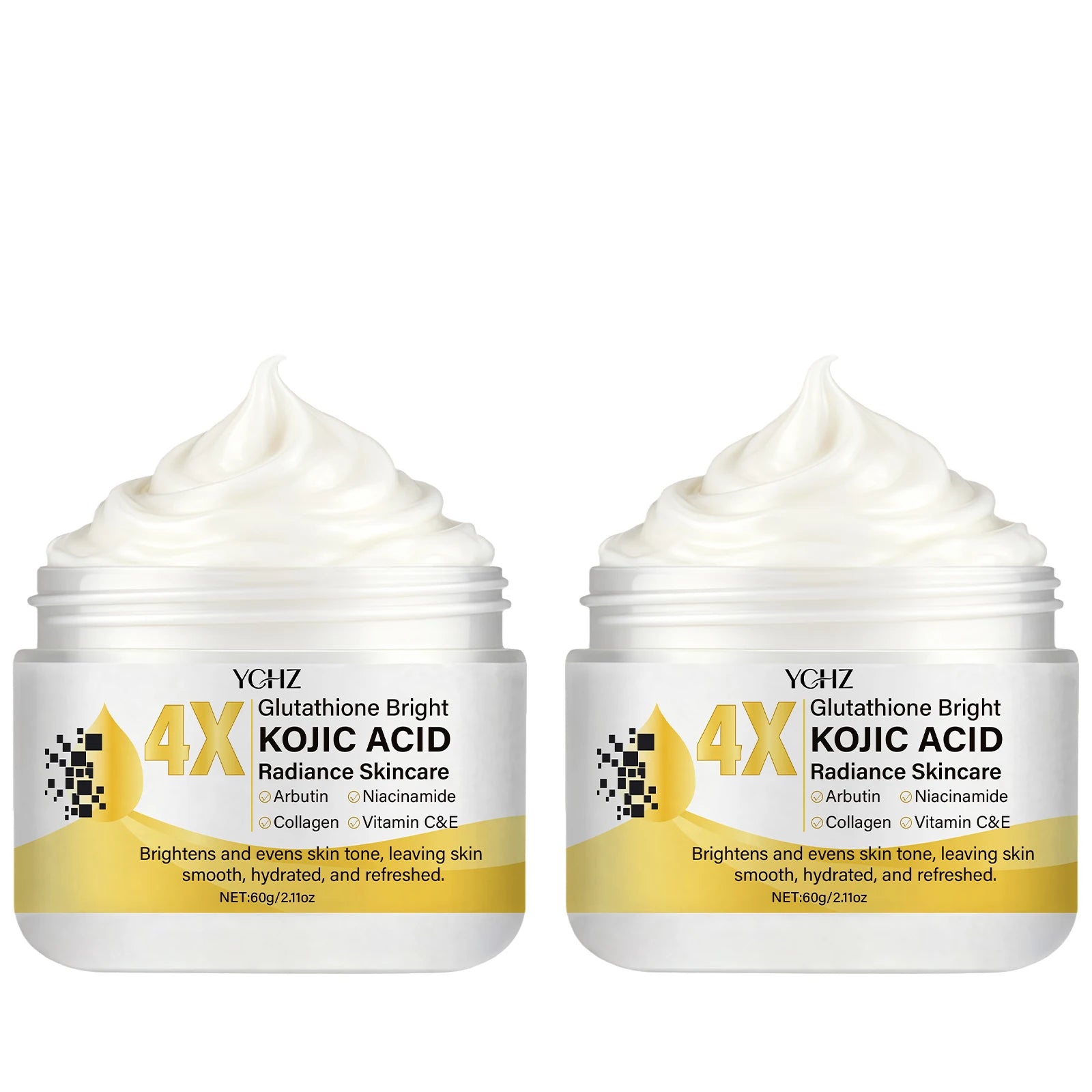 Crema Facial con Ácido Kójico YCHZ — Unifica el Tono, Elimina Manchas y Dullness 60g