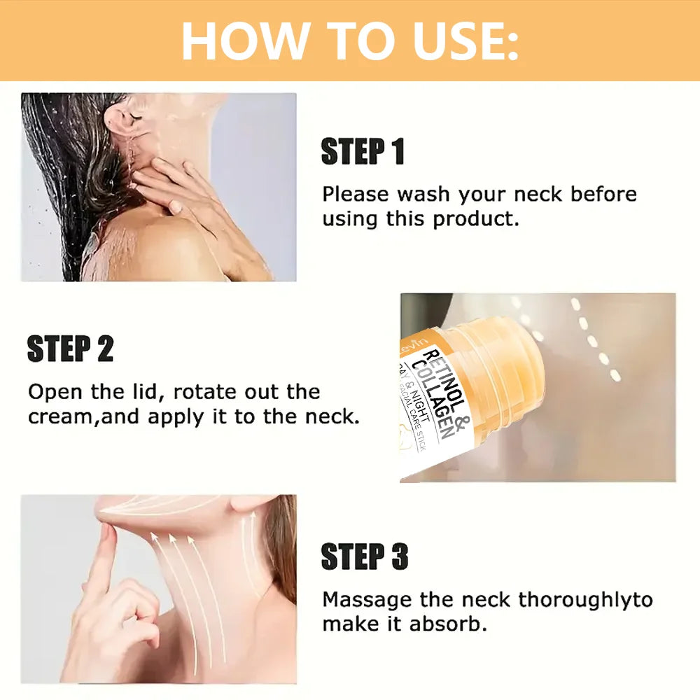 Crema Antiedad de Retinol y Colágeno para Rostro y Cuello — Tensa, Hidrata y Reduce Líneas