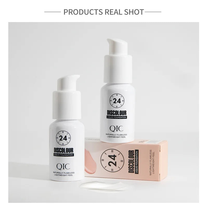 Base Mágica de Maquillaje QIC — Cambio de Color, Efecto Mate y Larga Duración 30ml