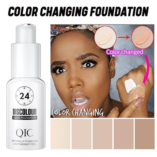 Base Mágica de Maquillaje QIC — Cambio de Color, Efecto Mate y Larga Duración 30ml
