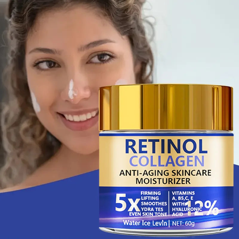 Crema Facial Retinol & Colágeno 60g — Antiedad, Reafirmante & Hidratante