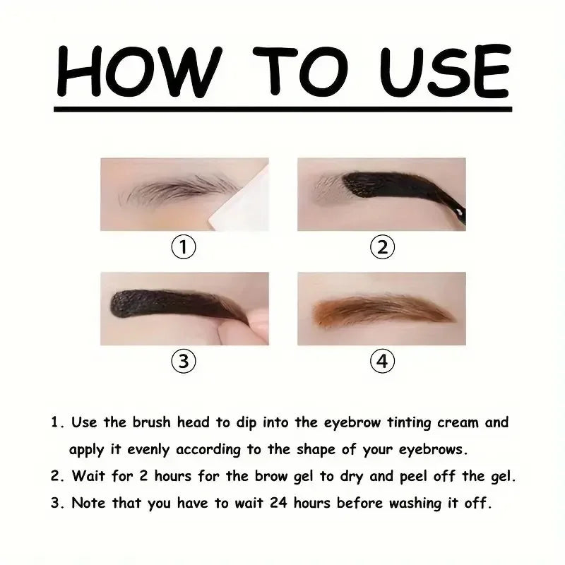 Gel Tinte Semipermanente para Cejas – Resistente al Agua y al Sudor
