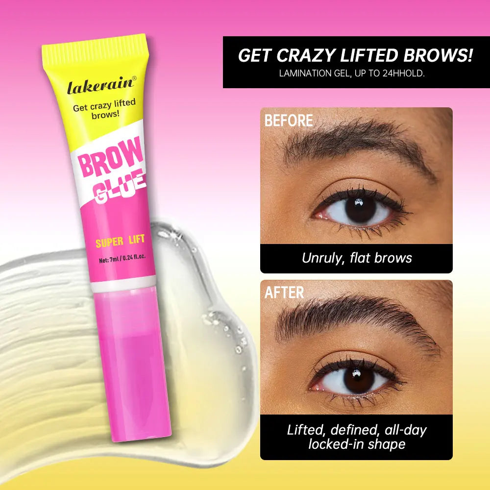 Gel de Laminación de Cejas con Peine Integrado — Efecto Soap Brow, Fijación Todo el Día