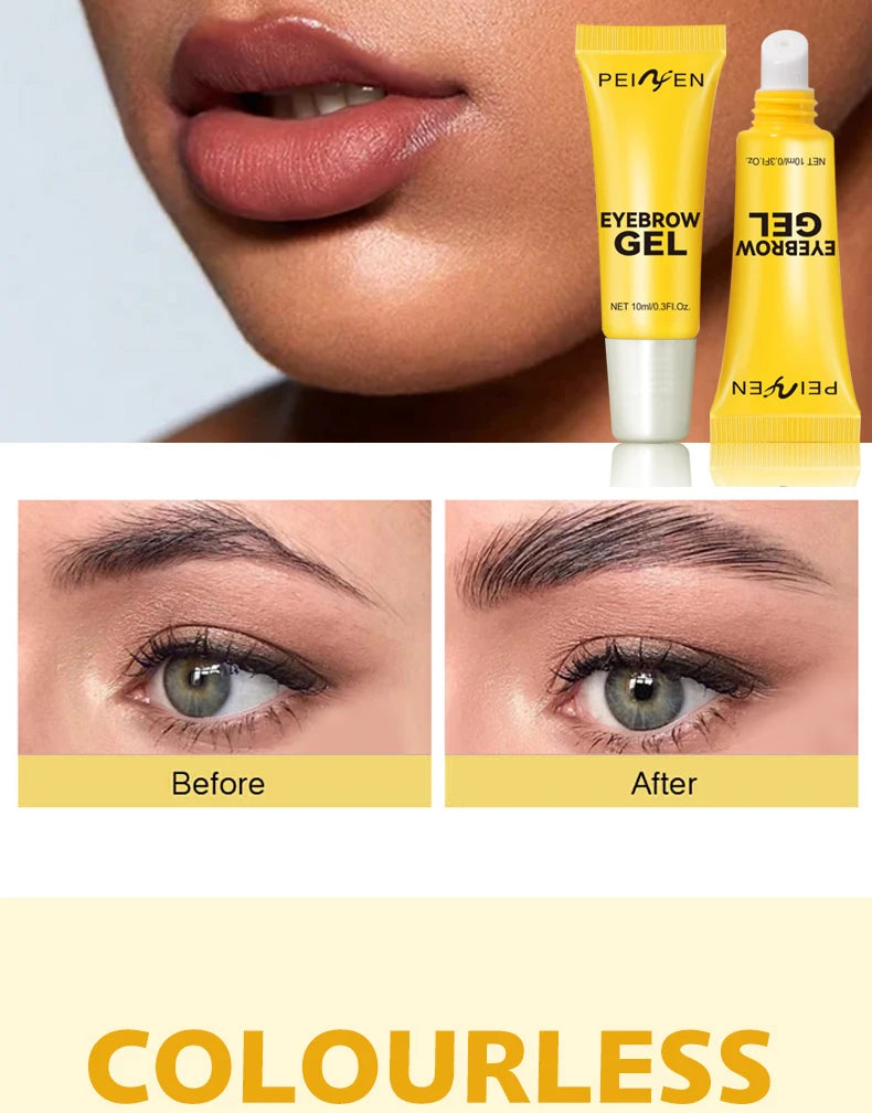 Gel 3D para Cejas con Brocha — Efecto Natural, Waterproof y Larga Duración